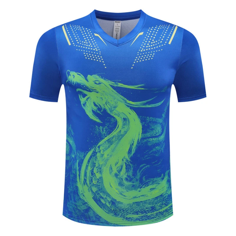 Dragon Men's Table Tennis T-Shirt Neư 2025 Unisex Tennis Badminton T-Shirt Top Table Tennis Club Quick Dry Short Sleeve