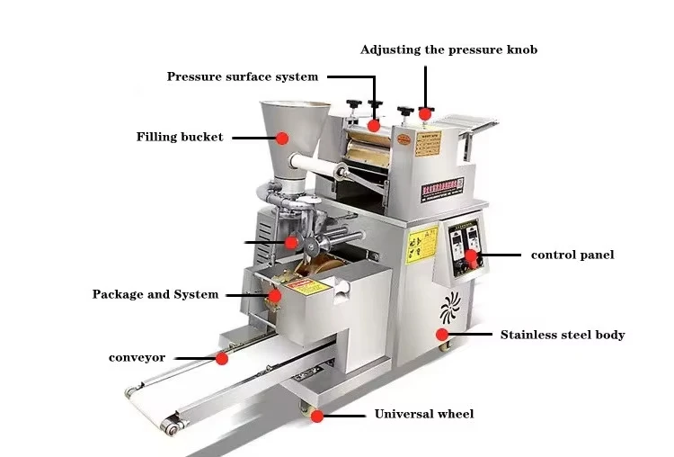 Máquina para Hacer Dumplings de Alta Calidad y Eficiente, Máquina para Hacer Samosas y Empanadas en Venta, Maquinaria para Procesar Granos