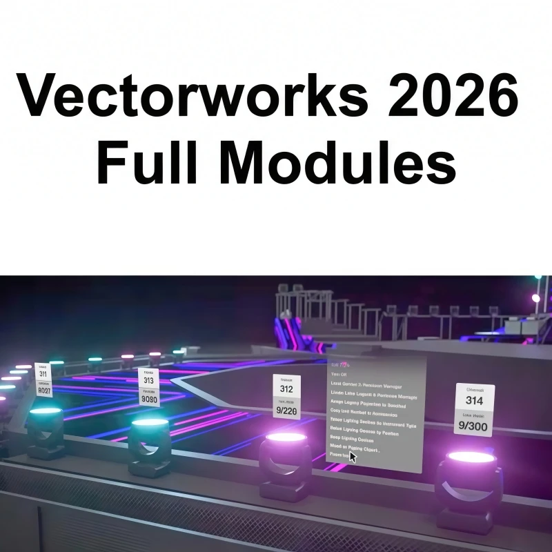 Vectorworks 2026 Full Version Software for Entertainment Building Interior Landscape Architecture