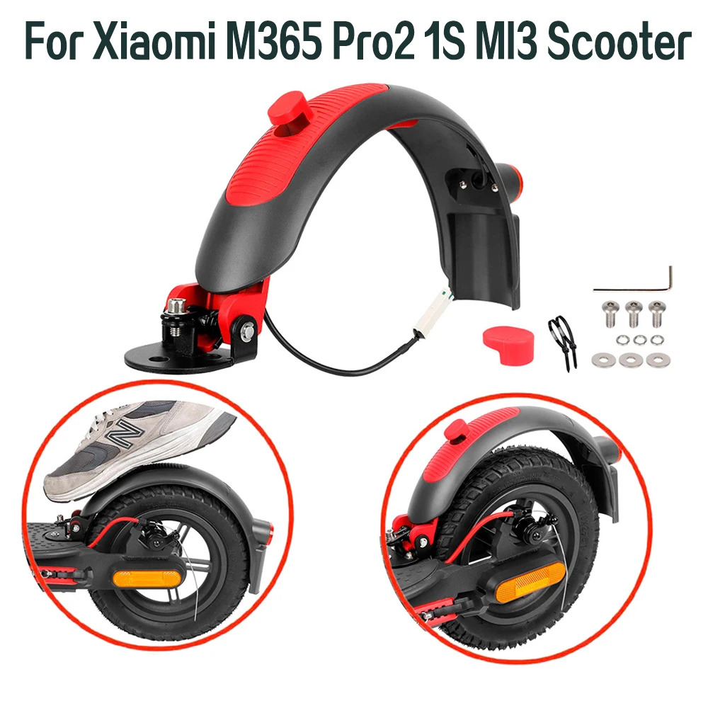 

1Set Metal Rear Fender Parts for Xiaomi M365 Pro Pro2 1S Mi3 Electric Scooter Rear Wheel Protect Mudguard Skateboard Accessories