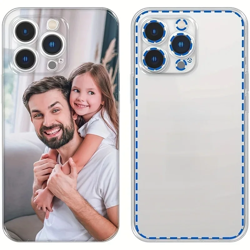 Voor iPhone 16 16e 15 14 13 12 11 Pro Max Mini SE 2020 2022 XS XR 6 6s 7 8 Plus DIY Foto Aangepaste Soft Case TPU achterkant - afbeelding 2