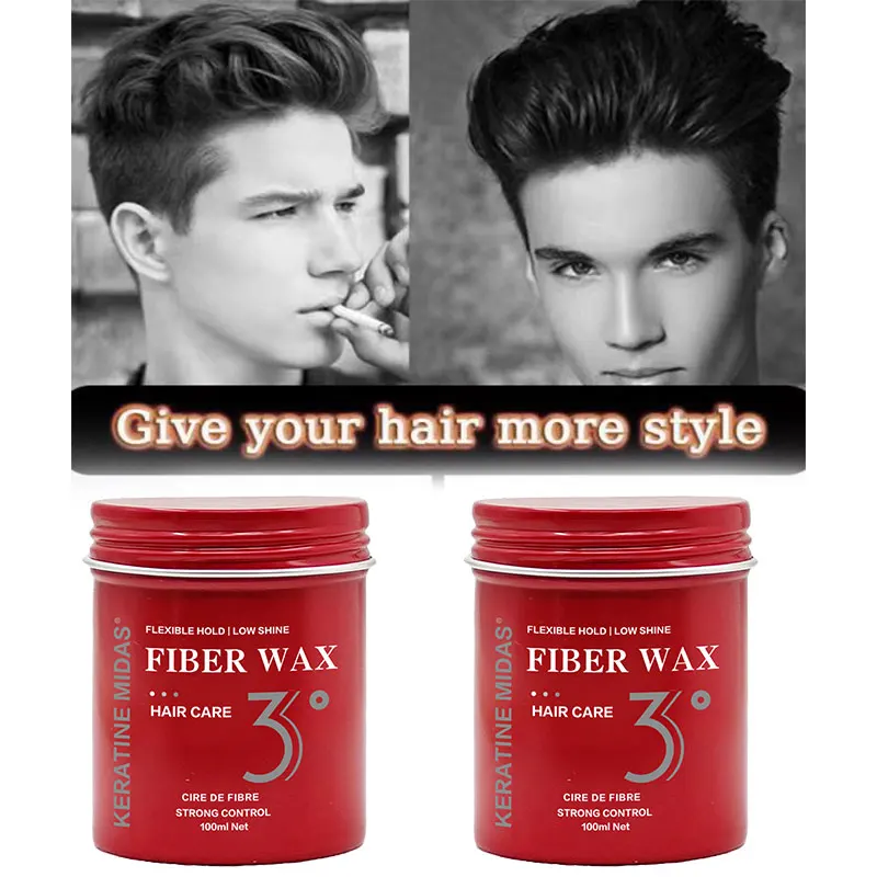 Professional Long-Lasting Fluffy Hair Finalize Pomade Wax Styling Tools Men Cream Salon Hair Finishing Gel Cream