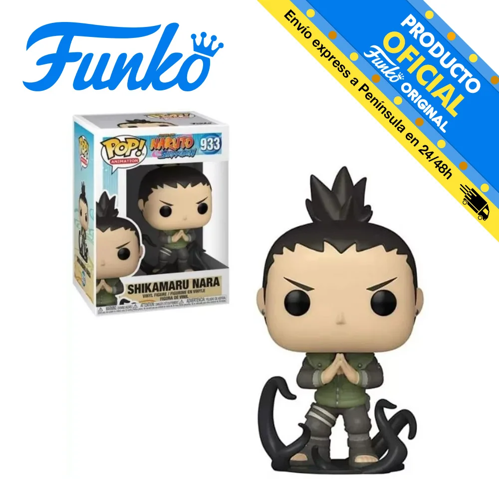 Funko Pop! Naruto: Shippuden - Shikamaru Nara, 49805 reference, number 933, original, toys, boys, girls, gifts, collector, figures, dolls, shop, with box, new, man, woman, official license