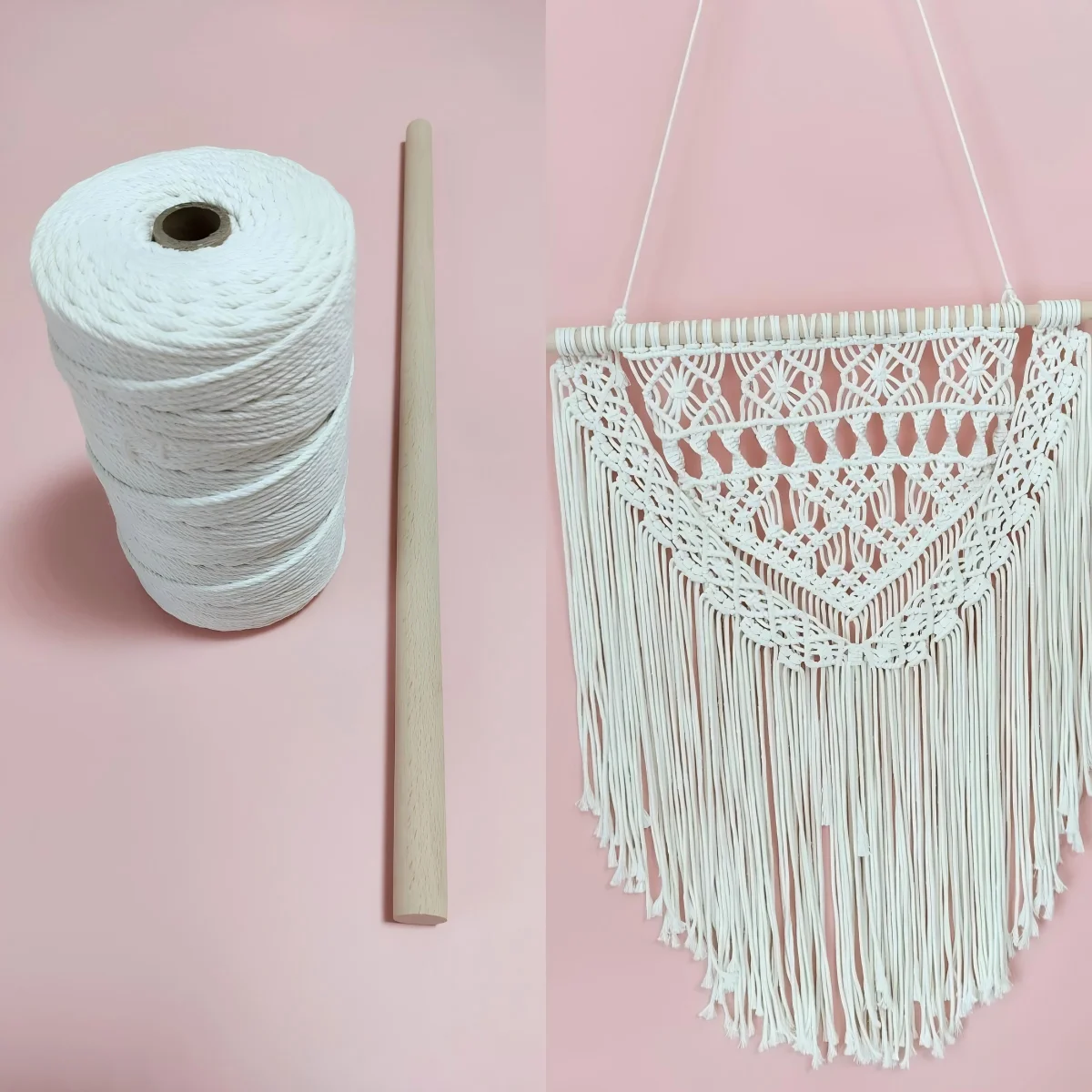 

Make Your Own Macrame Tapestry Kit Boho Macrame Wall Hanging Making Materials DIY Easy Home Projects Ideas With PDF Instructions