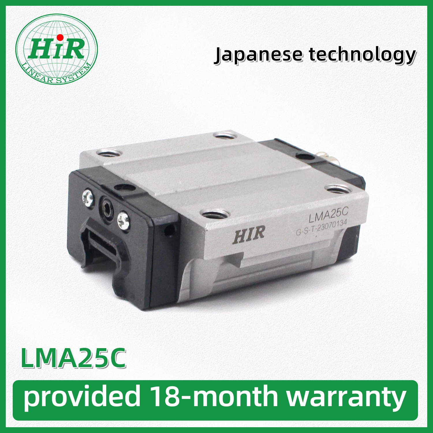 HIR CNC محمل خطي LMA 25 LMA25 LMA25C LMA25C1UU LMA25C1SS عمر خدمة طويل قدرة تحميل عالية تحمل عربة فولاذية #1