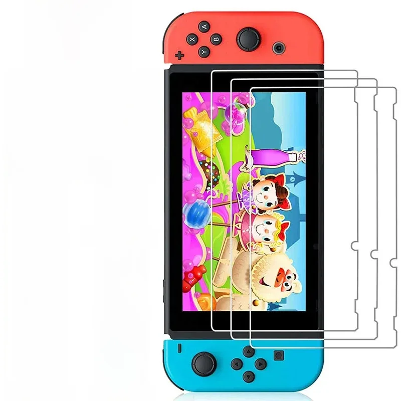 Vidro Temperado de Proteção para Nintendo Switch, Filme Protetor de Tela OLED, Switch Lite, 1 Pc, 2