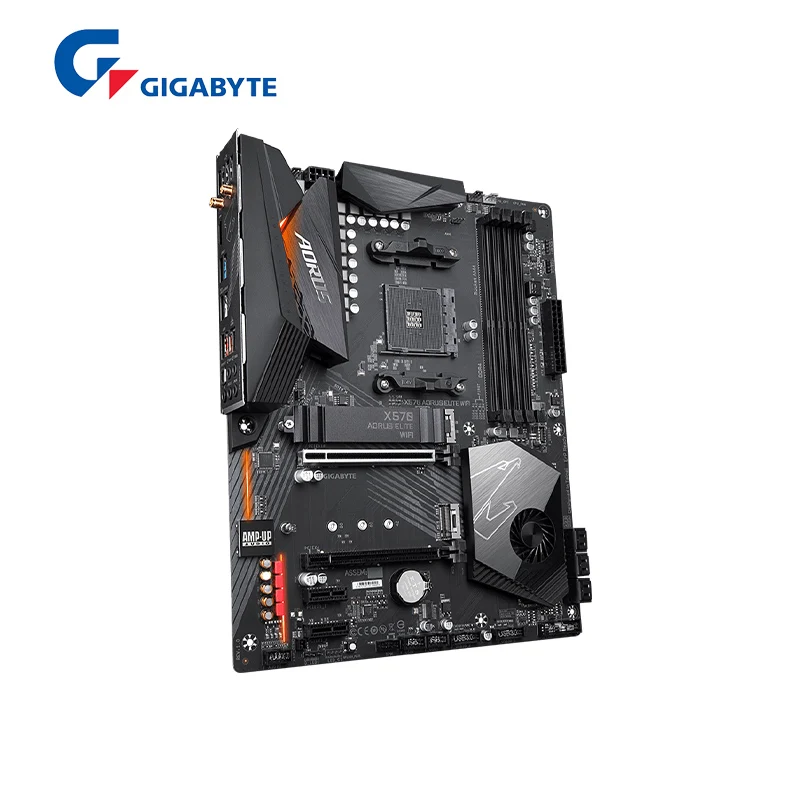 Go! GIGABYTE New GA X570 AORUS ELITE WIFI ATX AMD X570 DDR4 4733(O.C.)MHz M.2 USB 3.2 128G Double Channel Socket AM4 Motherboard