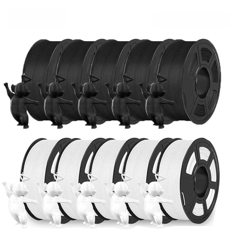 Sunlu 10roll pla mattes Filament 1,75mm 1kg Spule (2,2 lbs) glattes mattes Finish ordentlich