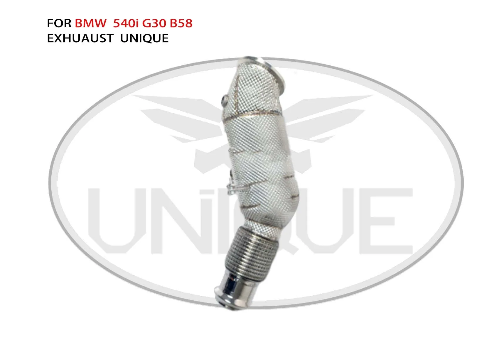 UNIQUE Exhaust Manifold Downpipe for BMW540i G30 b58 Series Car Accessories With Catalytic Converter Header