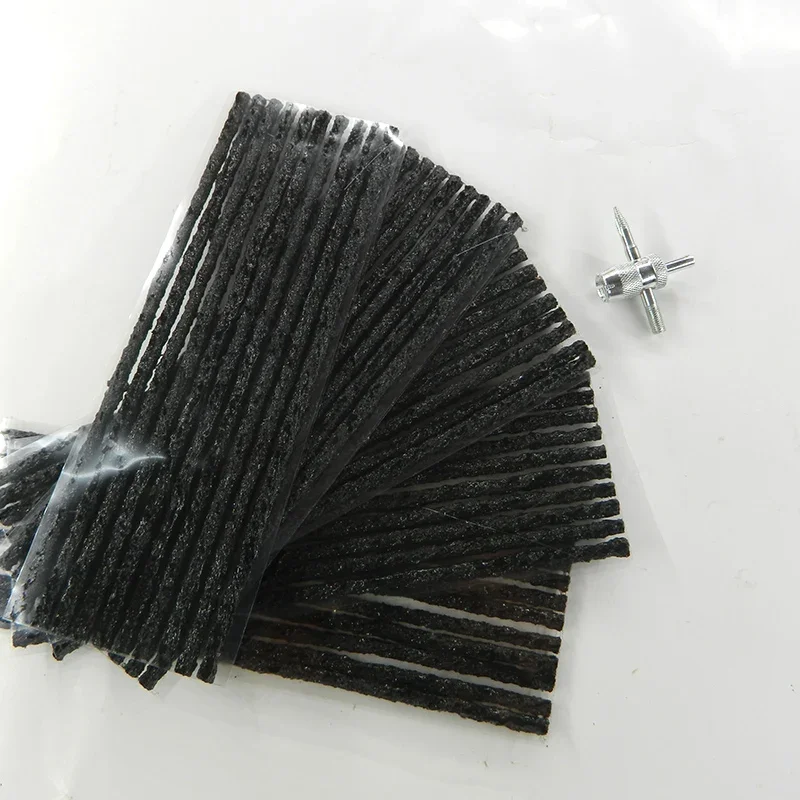 AliExpress MANMAN 50pcs tubeless tire repair Scooter Bike Automobile Motorcycle Rubber Strips Kit Plug Tire Puncture