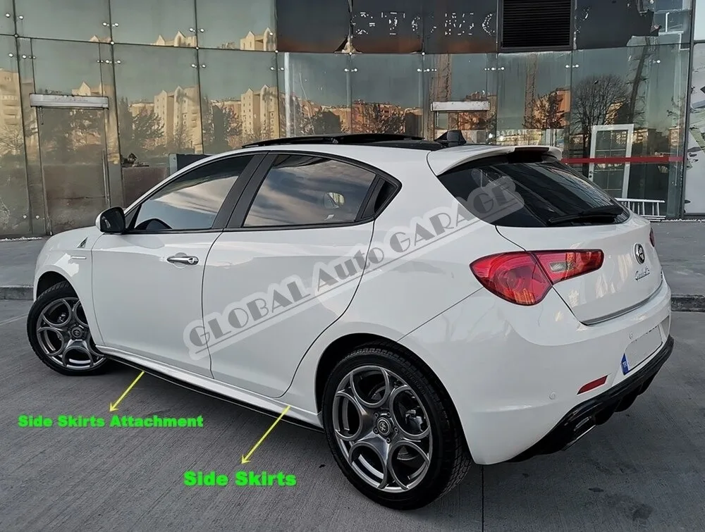 For Alfa Romeo Giulietta Side Skirts Attachment 2010-2020 Sill Trim Car Styling Auto Accessory Universal Spoiler Mud Flaps Sport