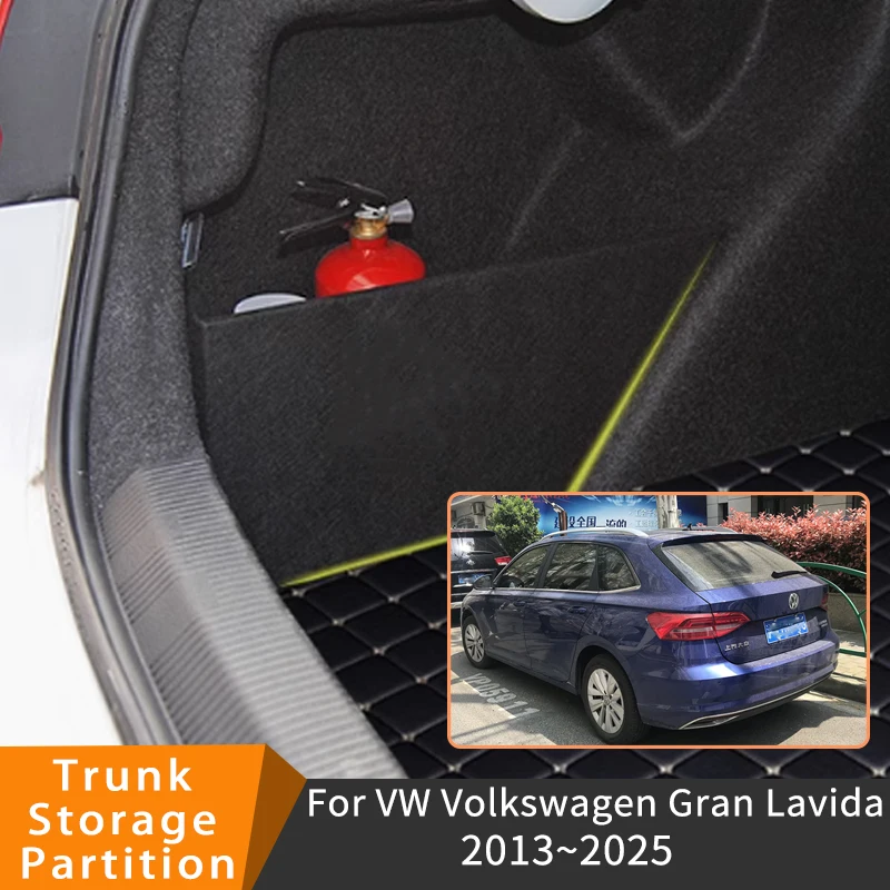

Car Accessories For VW Volkswagen Cross Gran Lavida 2013~2025 Trunk Storage Partition Multifunction Storage Auto Interior Parts