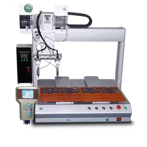 

Automatic Circuit Board Welding Soldering Robot Machine Double Head & Station