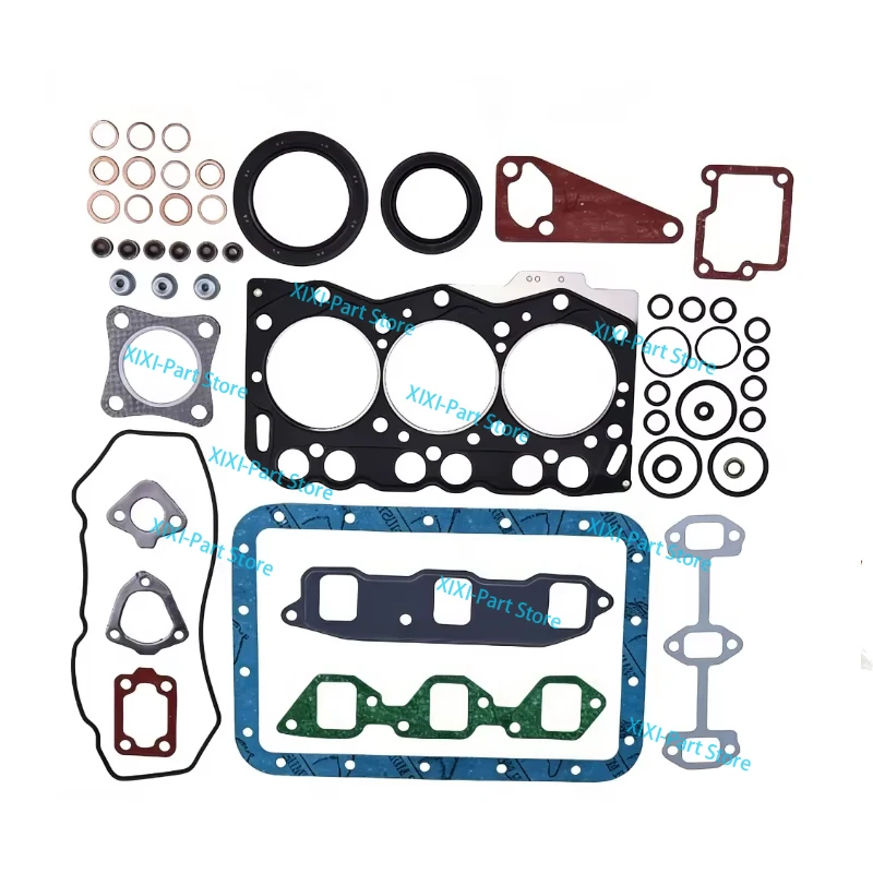 3TNE68 Full Gasket Kit Set For Yanmar Engine Piston Ring 68*1.5HK+1.5+3mm Cylinder Head Gasket Overhaul Rebuild Kit
