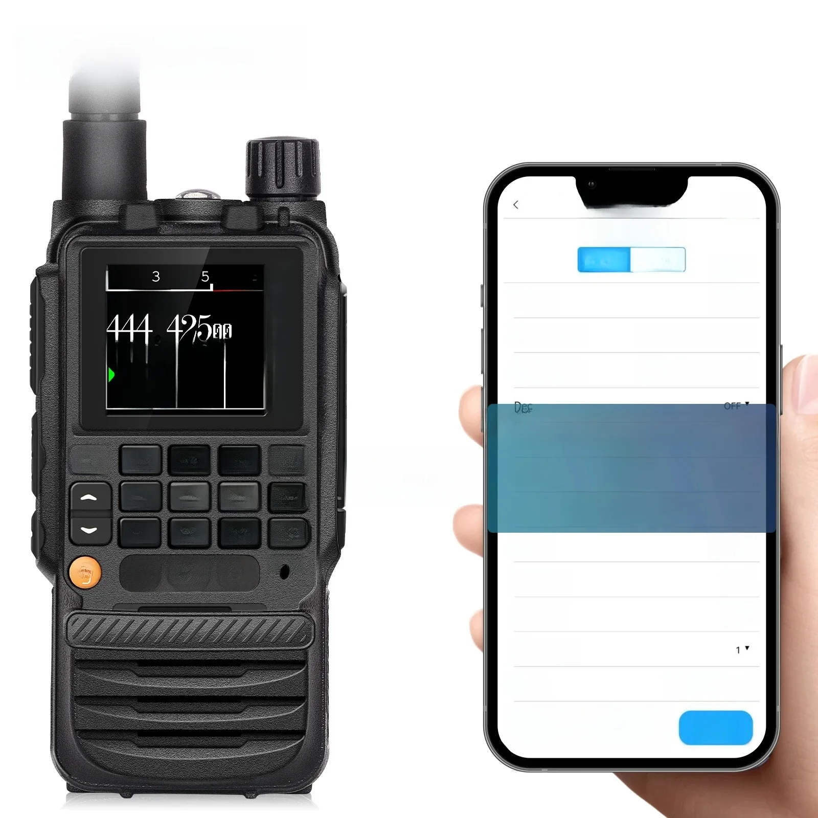 TIDRADIO H3 Long Range Walkie Talkie Phone APP Wireless Programming Air Band Ham Two Way Radio USB Type-C Programming & Charge — zdjęcie 2