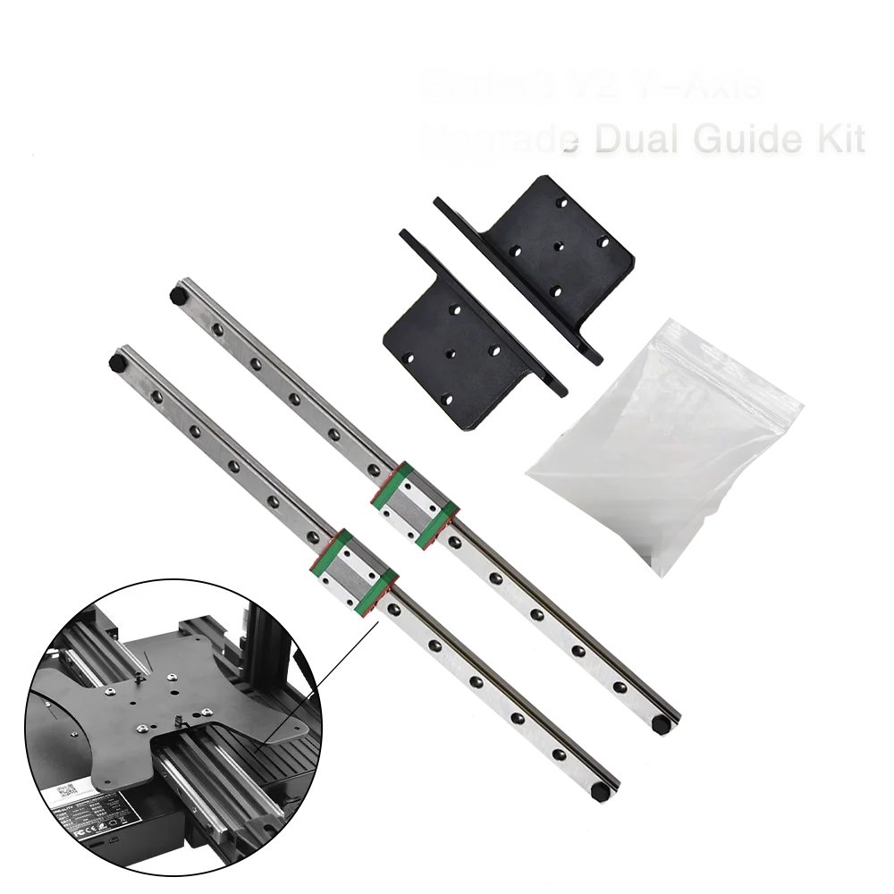 Ender3/V2/Pro mise à niveau kit de Rail linéaire double axe Y MGN12H 300MM Guide linéaire pour Ender 3 Ender 3 V2 Ender 3 Pro imprimante 3D CNC