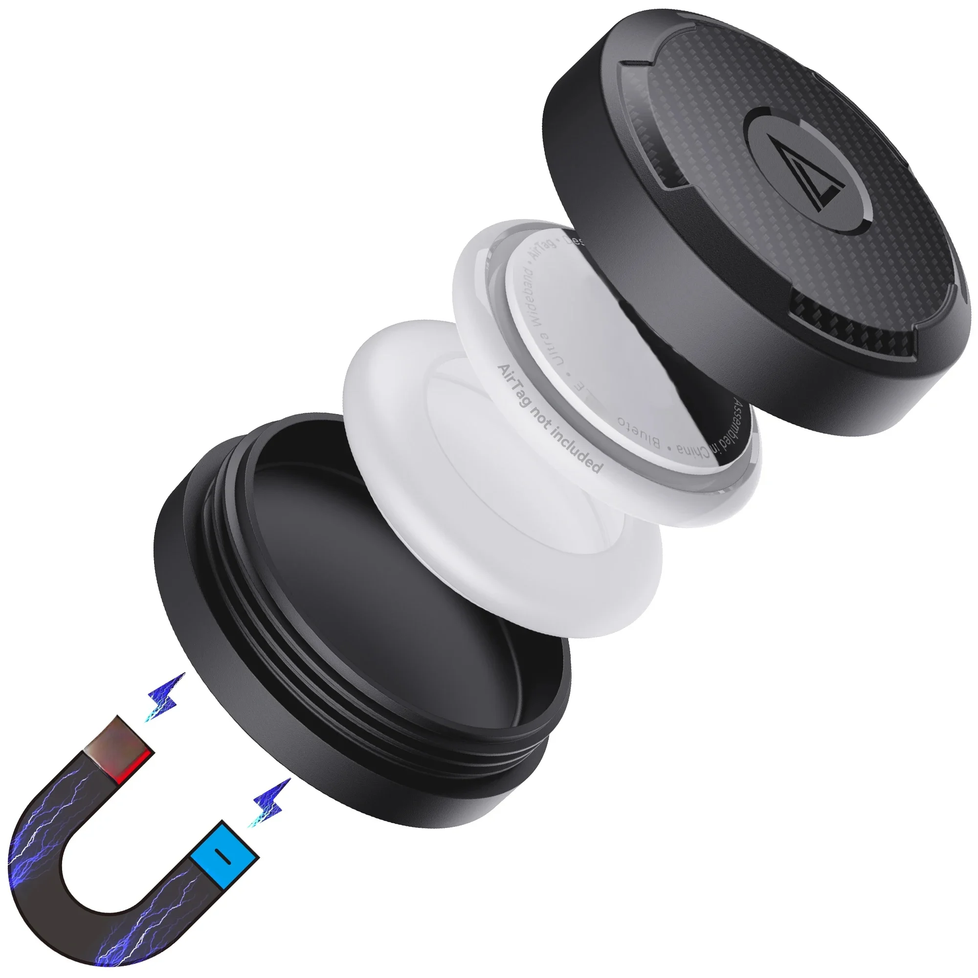 AliExpress NONE For Apple Airtag Case Magnet Waterproof GPS Tracker Holder Airtags Holder Magnetic Mount Hidden for Car,Bike,Motorcycle