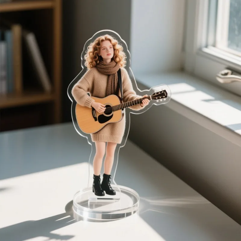 2D Personalized Acrylic Photo Display Stand, Holiday Gift, Celebration Gift for Men and Women, Photo Figurine, Portrait Gift