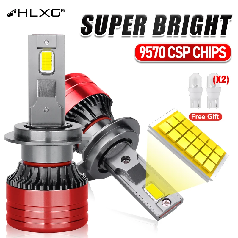 H4 Canbus Led H7 Headlight Bulb 6000K H11 H8 H1 9005 9006 HB3 HB4 9012 HIR2 H9 Car Lights Fog Lamps Chips LED Turbo Bulb 12V 24V