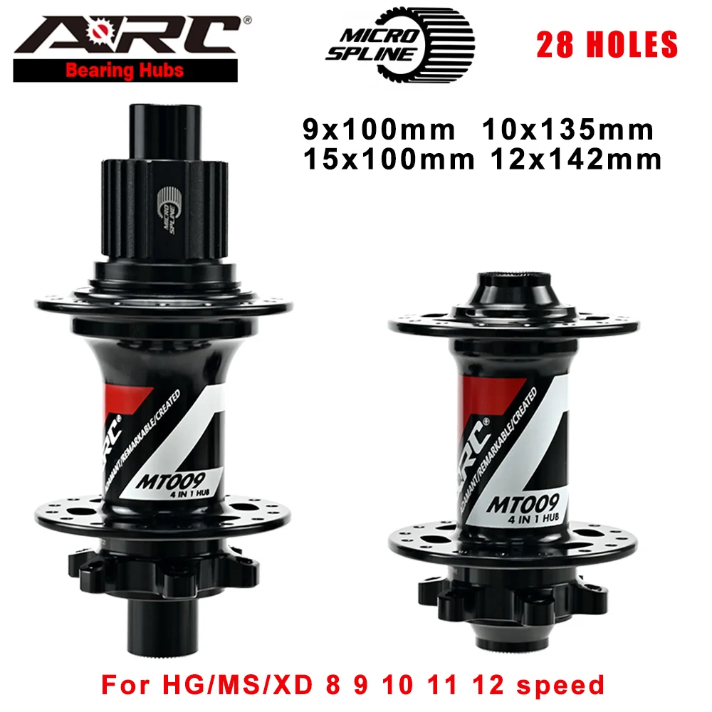 ARC 28 Holes For Micro Spline Mountain Bike Hub 6 Pawls 114 Clicks Bike Bicycle Hub Aluminum Alloy MTB Hub HG Freehub / Sram XD