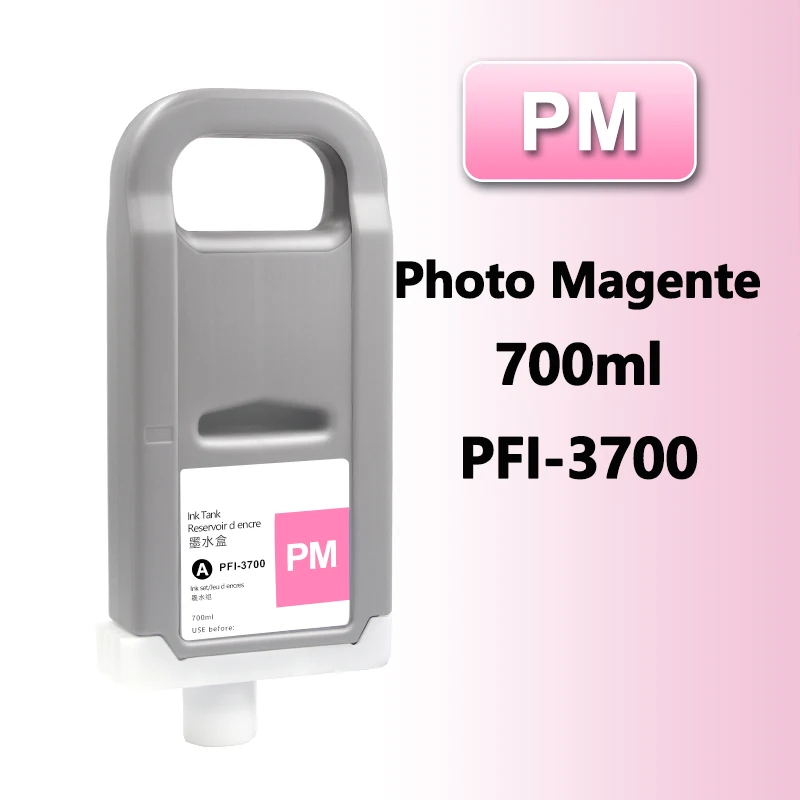 

700ml PFI-3700 PFI 3700 Ink Cartridge Replacement For Canon ImagePROGRAF PRO-2600 PRO-4600 PRO-6600 GP-4600S GP-6600S Printer