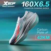 Xtep 160X 6.5 Running Shoes Professional Marathon PB Carbon Plate For Men 2024 Cushioning Shock Absorption Sneakers 976319110057