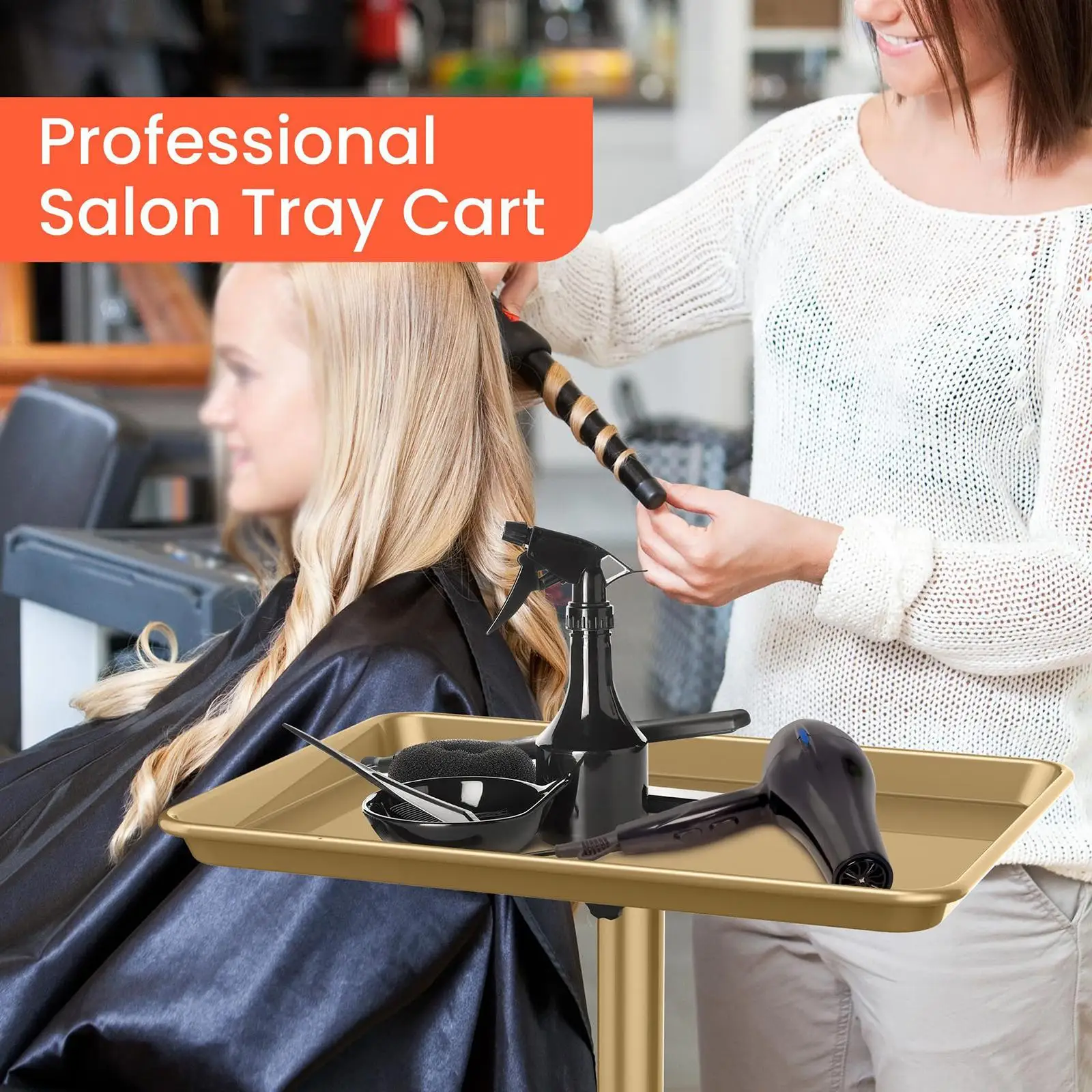 صالون صينية لف عربة قابل للتعديل ارتفاع الشعر التمديد أداة تصفيف الشعر تخزين عربة متحركة لمصفف الشعر سبا صالون الحلاقة