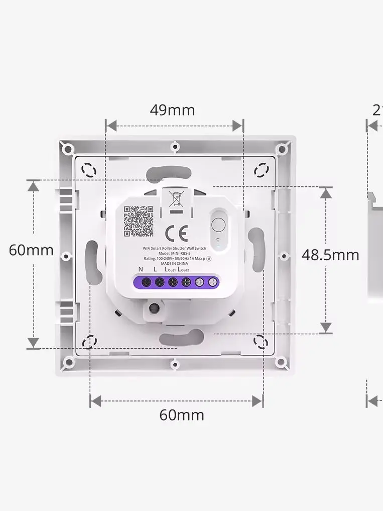 SONOFF Orb-RBS Fusion Series Matter Rollladenschalter MINI-RBS-E - WLAN Rollladensteuerung mit Prozentsteuerung, kompatibel mit Alexa, Google Home & Apple Home