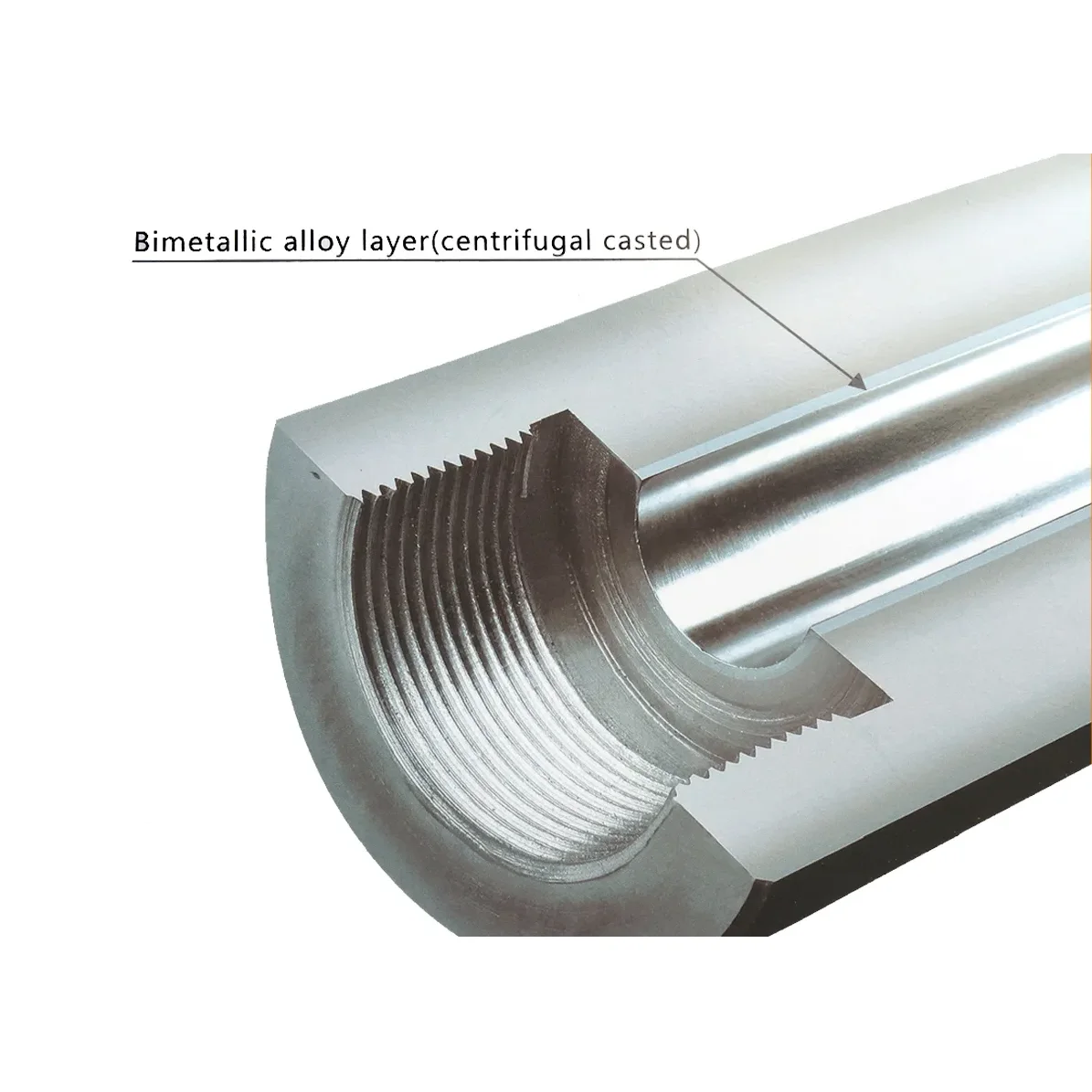 カスタム高精度窒化射出ねじ 耐食性プラスチック成形業界向けカスタマイズ加工サービス