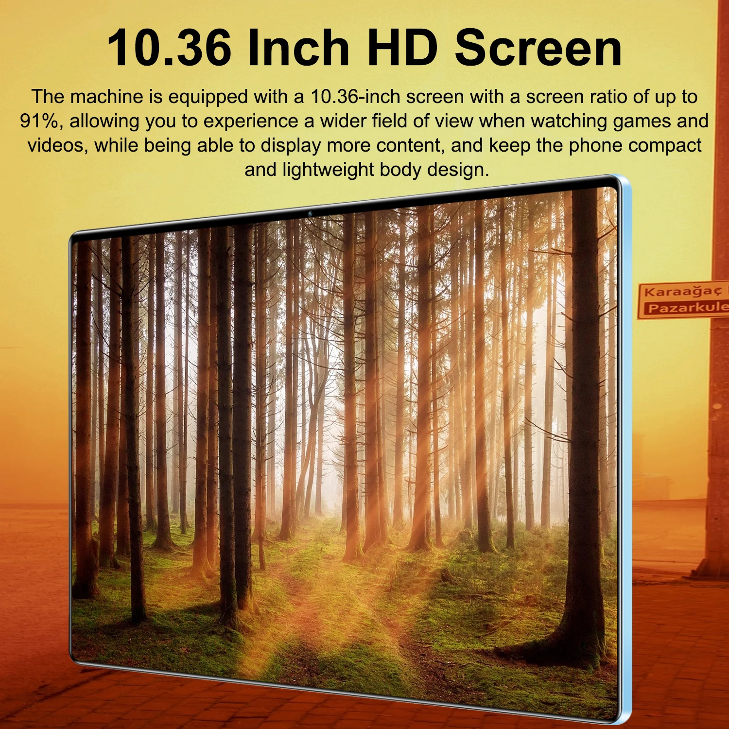 Portable 10.36 Inch Android 13 Global Tablet, 14-Core Powerful Chipset, 16Gb+1Tb Storage Space, 20000Mah Large Capacity Battery, 5g Dual Sim & Wifi, 16Mp+32Mp Hd Dual Cameras