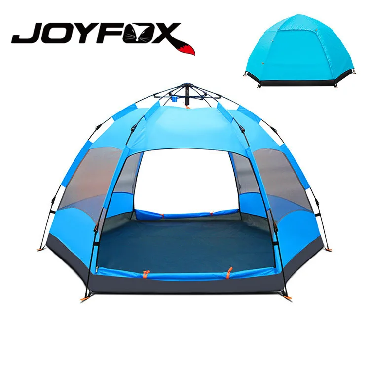 Joyfox M-290 Tienda de campaña grande Iglu Automatica 5-6 plazas Immeable 3000 mm y ventilación de cuatro caras