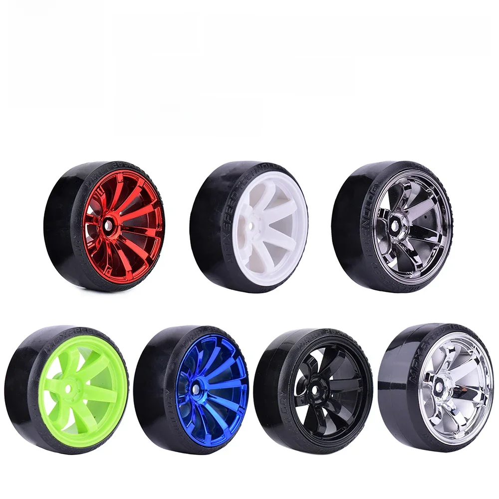 Pneus à dérive à motif dur, roues hexagonales de 12mm pour voiture de course sur route HPI HSP 1:10 RC, 4 pièces