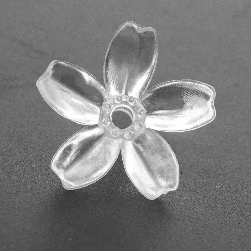 Kwiat wiśni DIY miękkie silikonowe kwiaty rozmiar 2.8x1.5cm dekoracyjne na String Lighs Fairy Garland akcesoria 100 sztuk w woreczku — zdjęcie 2