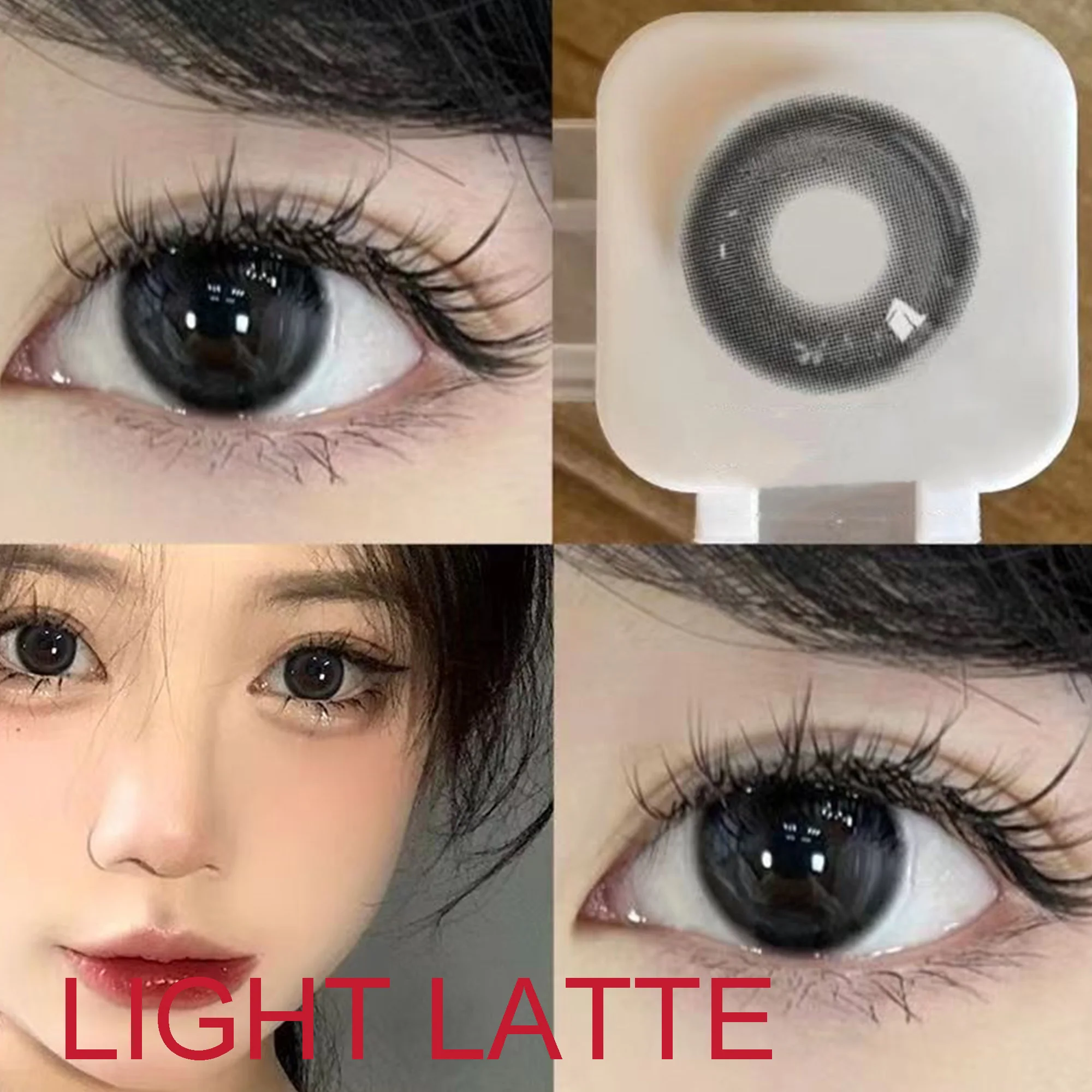 Coslens 14.00mm Eye Color Soft Contacts Lenses for Women Men Accessories линзы для глаз цветные Light Latte