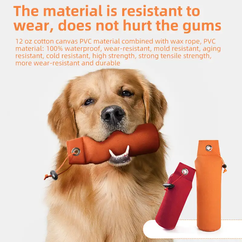 Waterproof Dog Training Sandbag Puppy Canvas Training Dummy Dog Bite Tug Toy