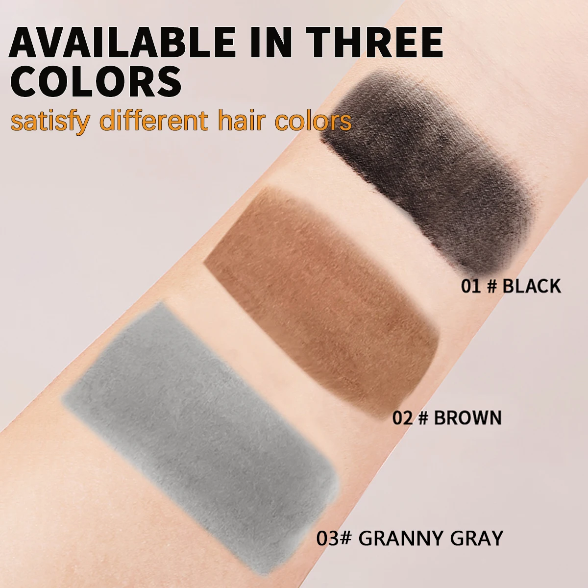 Rave lady corretivo de cabelo à base de plantas cobre pasta de tingimento de cabelo gel cobertura temporária cor de cabelo não-tóxico bastão de retoque rápido