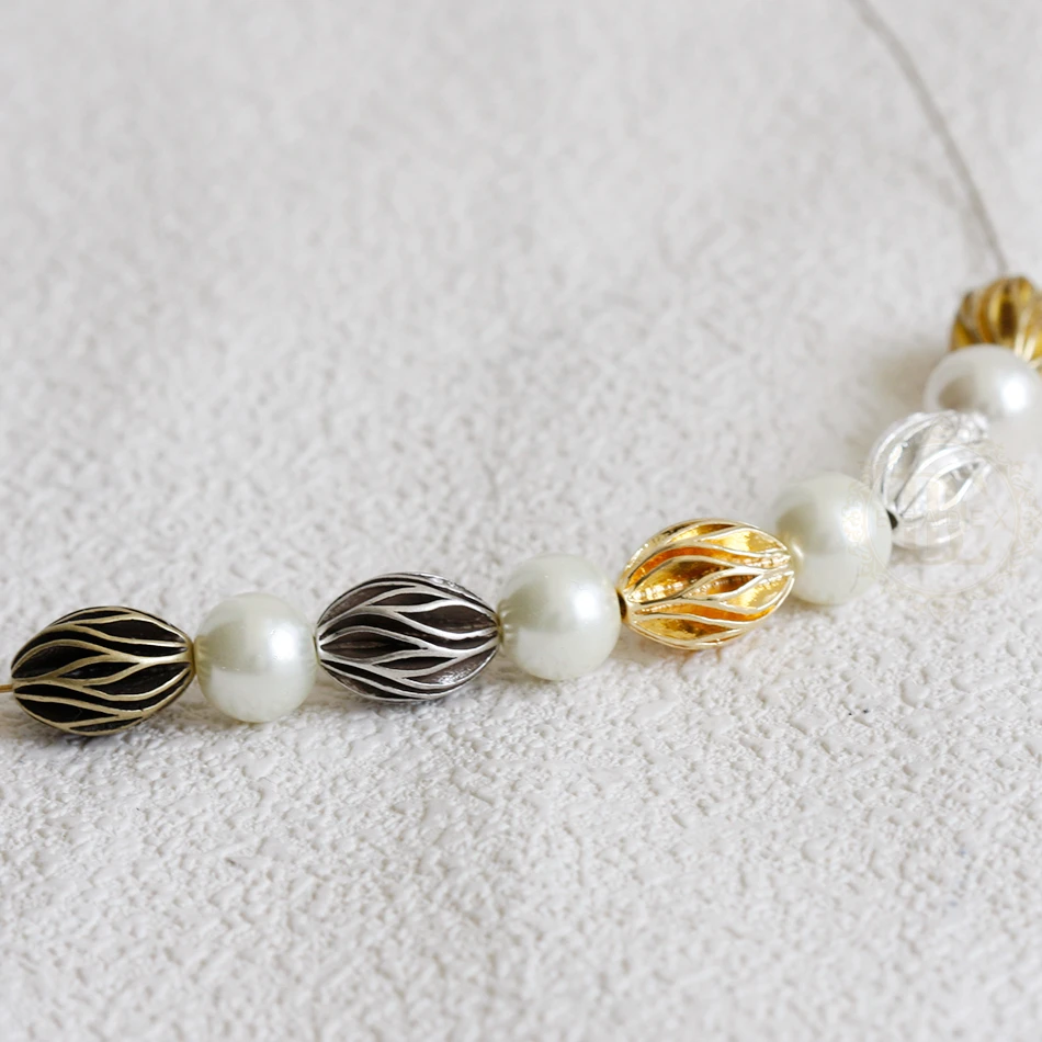 DIY Supply-قطعة واحدة من العثور على النحاس الصلب المطلي الممتاز - فاصل بيضاوي (4912C)