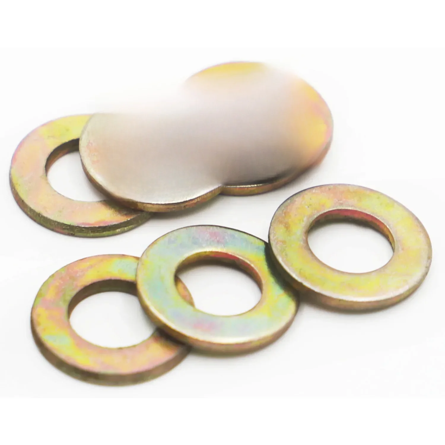 M2 M3 M4 M5 M6 M8 M10 M12 M14 M16 Grade 8.8 rondelle plate en acier au zinc coloré joints de rondelle plaine