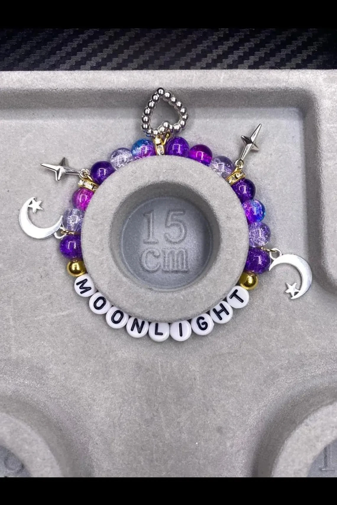 Handmade chase Atlantic inspired moonlight bracelet | with y2k charms and moon stars