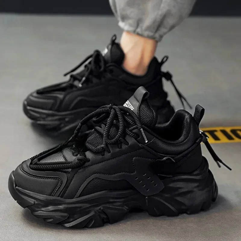 2025 nouveaux hommes luxe plate-forme baskets mode hommes chaussures De course respirabilité accrue homme chaussures à lacets Zapatillas De Hombre