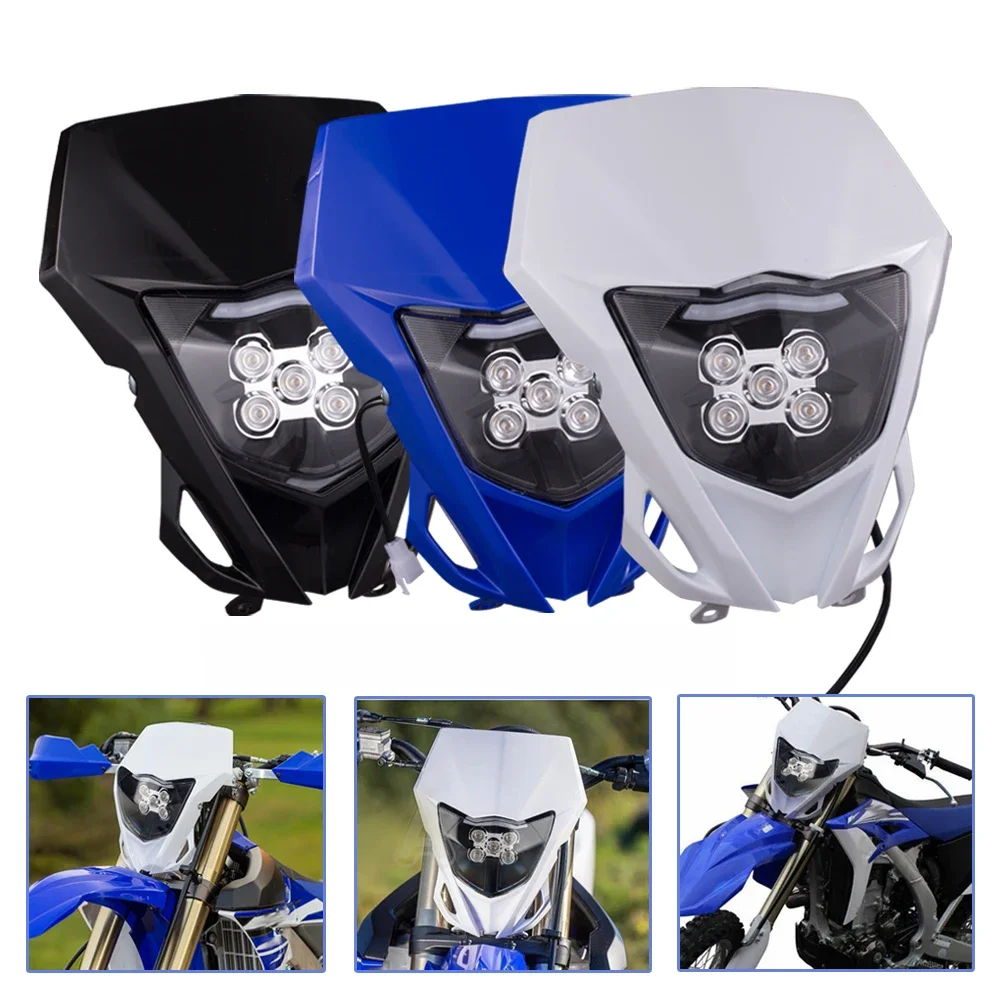 AliExpress NONE LED Headlight Headlamp For Yamaha WR250F WR250R WR450F YZ250F YZ450F YZ TTR WR FX MX Enduro Dirt Bike Motorcycle Head Light Lamp