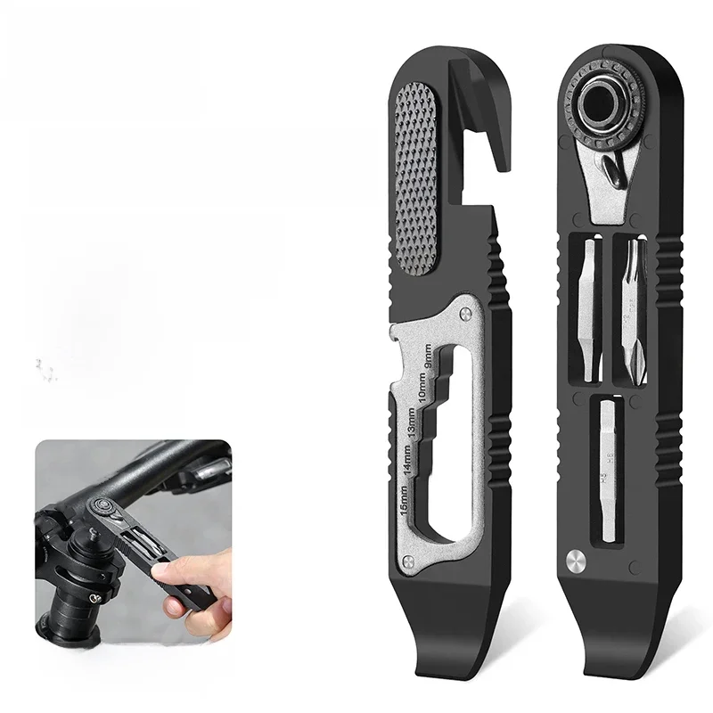 AliExpress UK ZOYOSPORTS  High Strength Nylon Multifunctional Bicycle Tire Levers Portable Hex Wrench Set Ratchet