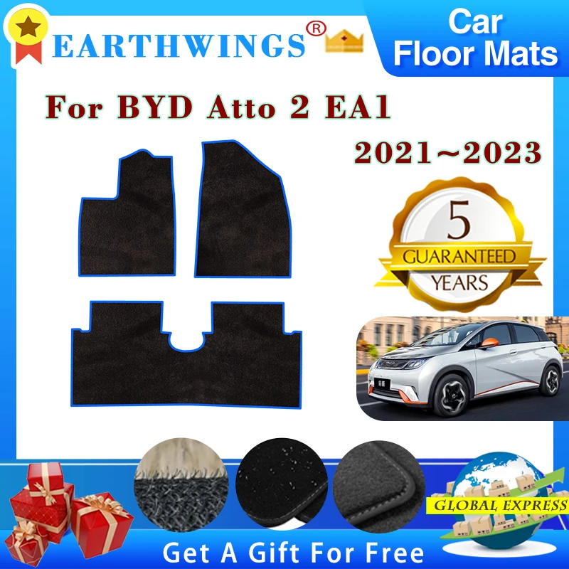 

Car Floor Mats Fit For BYD Atto 2 EA1 2021 2022 2023 Carpets Footpads Anti-slip Cape Rugs Cover Foot Pads Interior Accessories