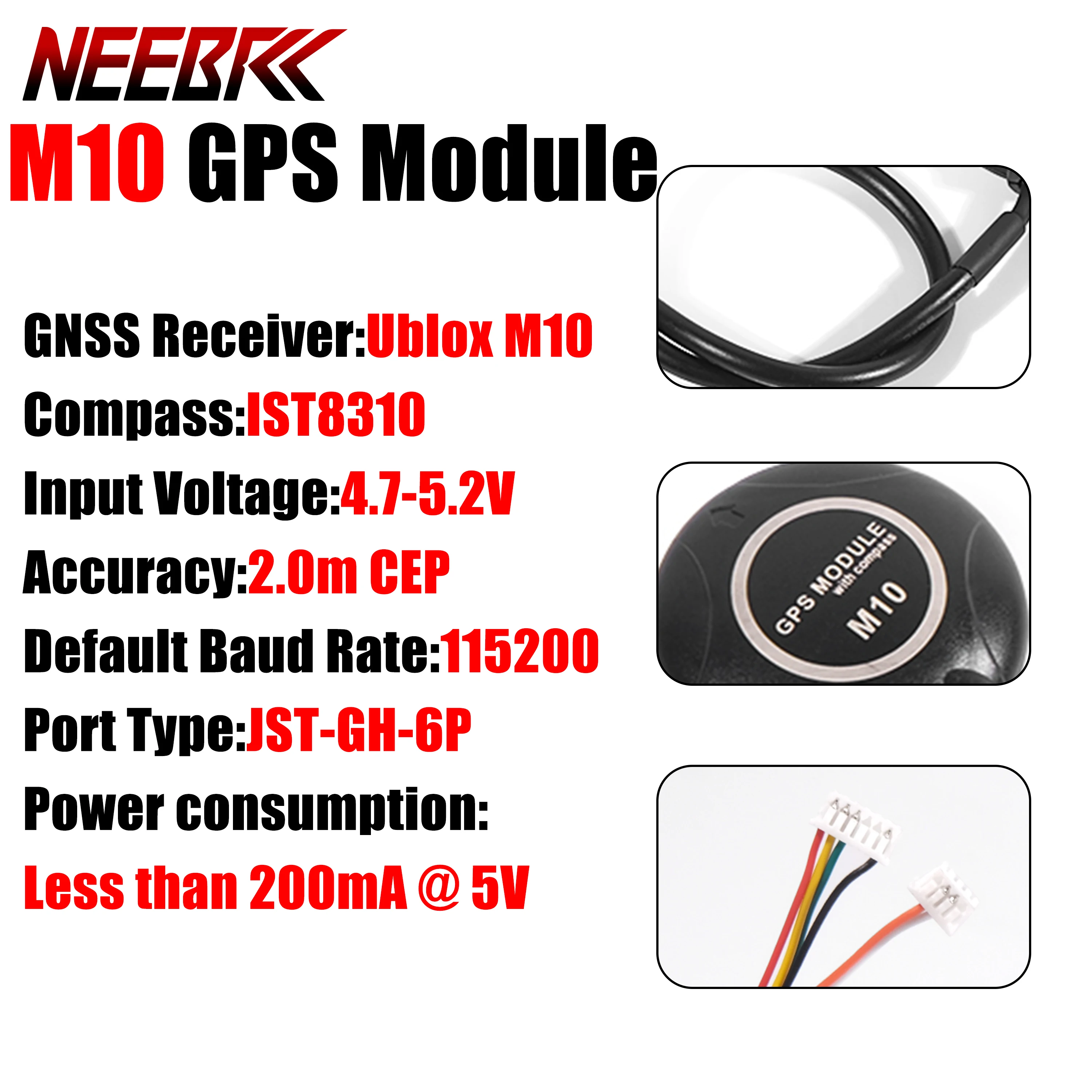 

GPS-модуль PIX M10 IST8310 с компасом 4.7-5.2В GNSS для радиоуправляемых моделей, FPV-дронов, гоночных квадрокоптеров, самолетов, авиамоделей, полетных контроллеров, запчасть для игрушек