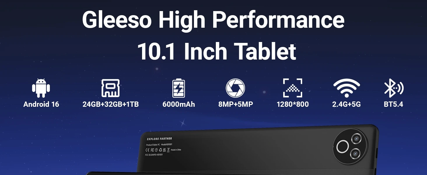 10.1 Inch Laptop‑Style Tablet PC Tablet Android 16 20GB(3+17 Virtual) RAM 64GB ROM A333 5‑Core HD LCD 5000mAh 2 Optional Packages Complete Set With Keyboard Mouse Stylus Earphone Storage Bag Option