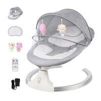 Rocking Baby Bed Electric Luxury Electric Swing Shaker Recliner Baby Auto Swing Chair Five-point Seat Belt With Remote Control