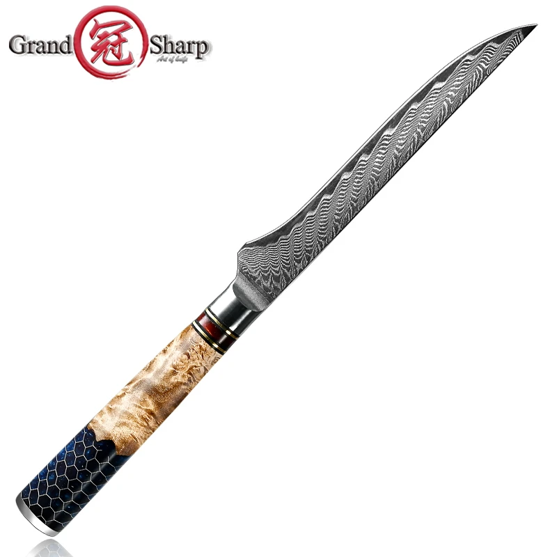 Damascus 5.5 Inch Boning Knife Kitchen Knives Chef's Knife Japanese Damascus Steel 67 Layers Cooking Tools Ergonomic Handle