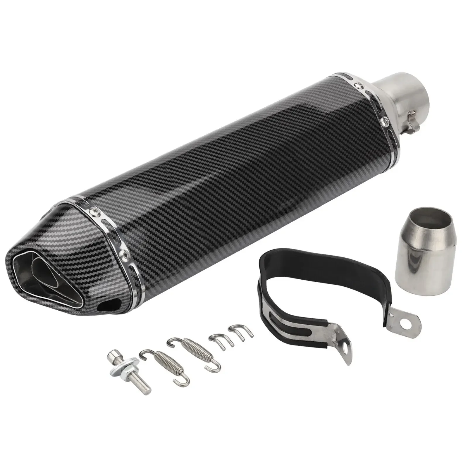 AliExpress 470mm exhaust motorcycl Muffler Escape Moto TubFor kawasaki NINIA 650 tmax 500 tmax 530 SUZUKI gw250 ATV Dirt Pit Bike