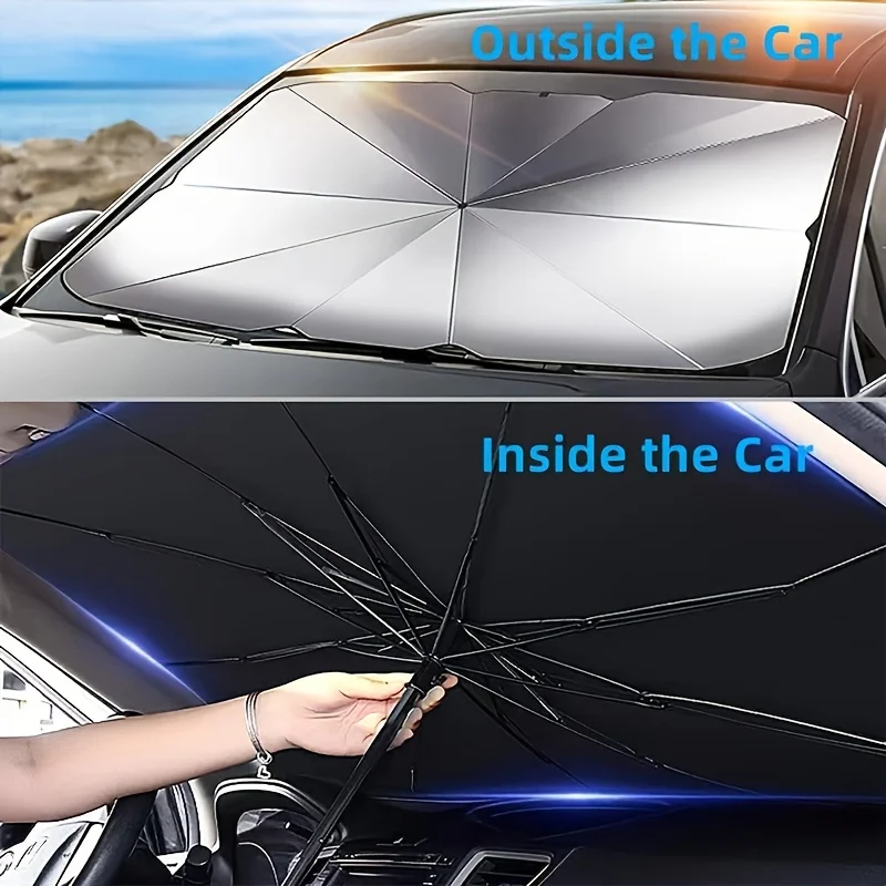 

Car Windshield Sun Shade Umbrella, Car Window Shades, Foldable Car Windshield Sun Shade Cover, Block Heat and UV Rays Sun Visor