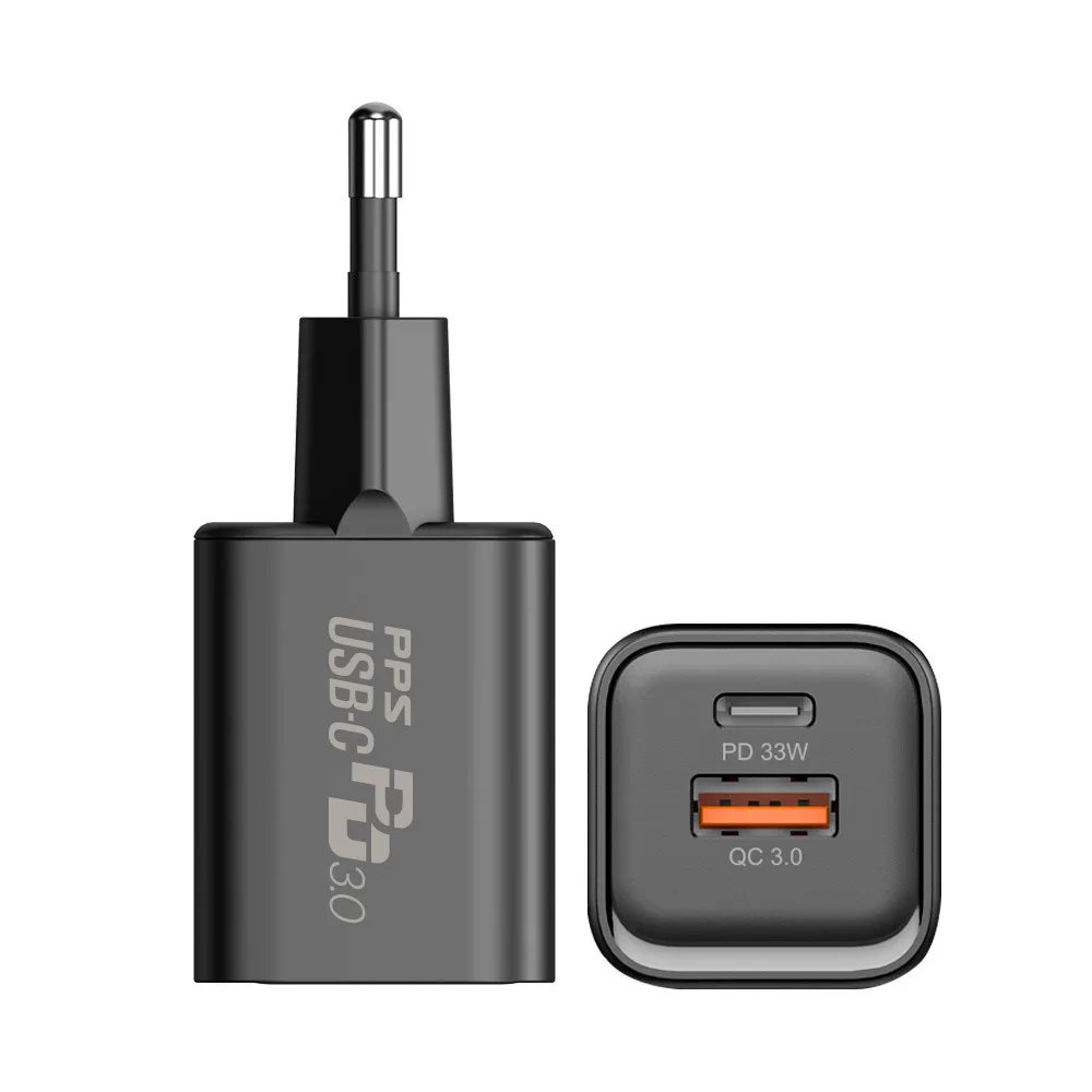 PPS33W USB PD C Type GAN for iPhone Galaxy fast charger PD33Wmini 1 + 1